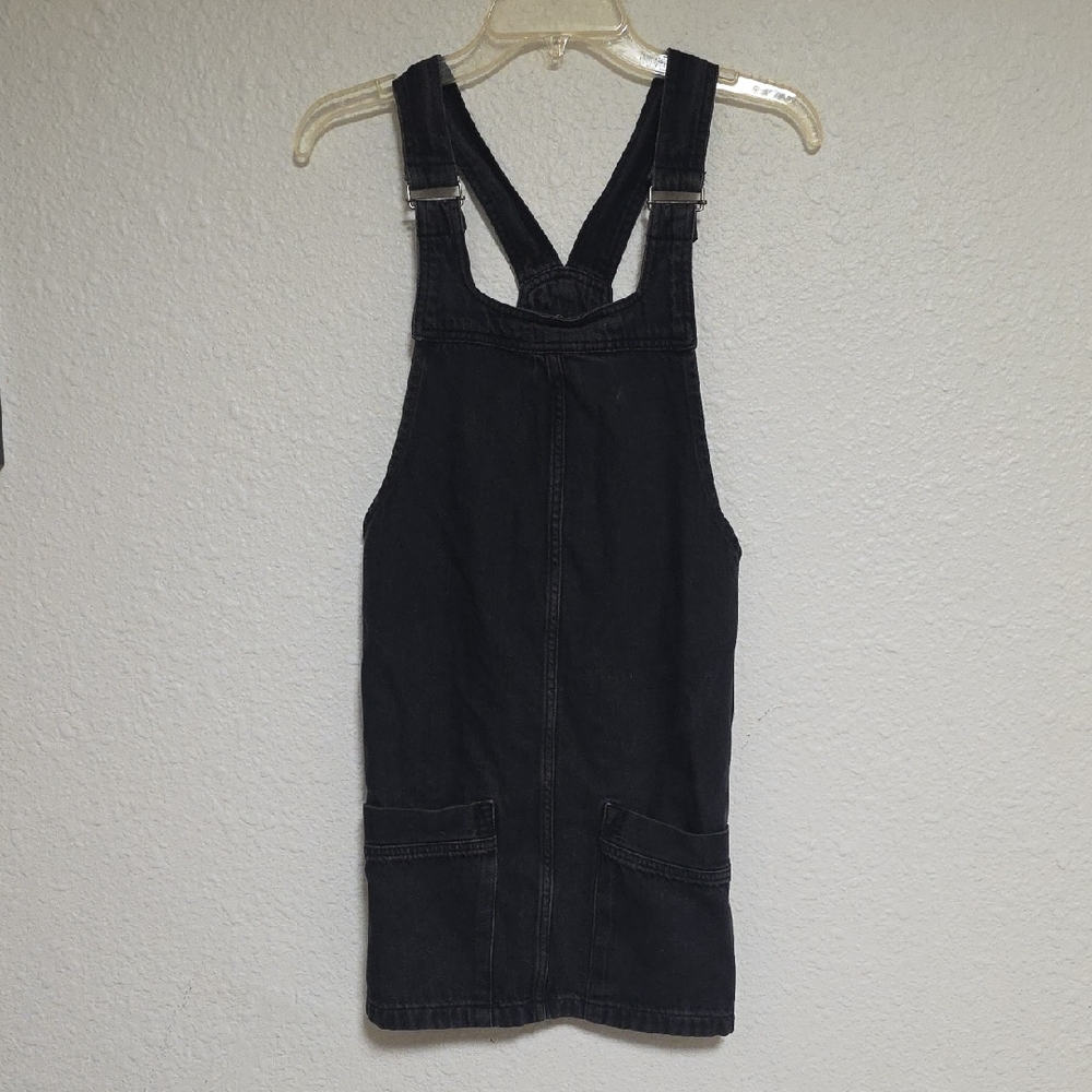 Topshop Charcoal Denim Dress